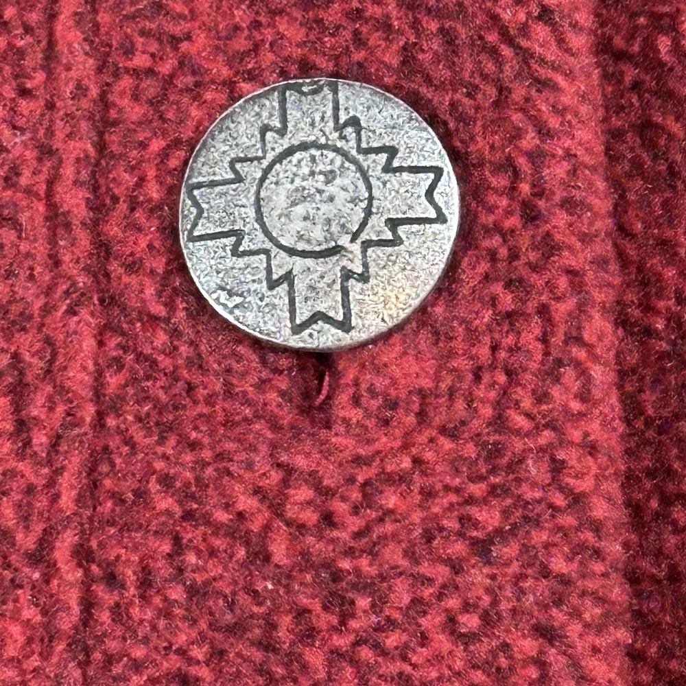 TSUNAMI Fleece Button Up Jacket Women's L Red Pockets‎ Cozy Comfort - Picture 5 of 9